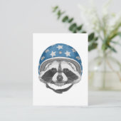 Raccoon Dareduivel Briefkaart (Staand voorkant)