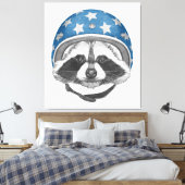 Raccoon Dareduivel Canvas Afdruk (Insitu (Slaapkamer))