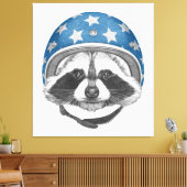 Raccoon Dareduivel Canvas Afdruk (Insitu (Woonkamer))