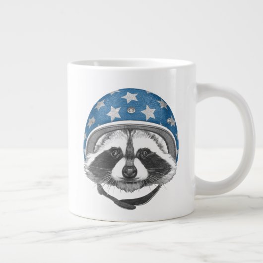 Raccoon Dareduivel Grote Koffiekop (Rechts)