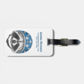 Raccoon Dareduivel | Jouw namen toevoegen Bagagelabel (Achterkant horizontaal)