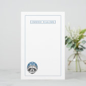 Raccoon Dareduivel | Jouw namen toevoegen Briefpapier (Staand voorkant)