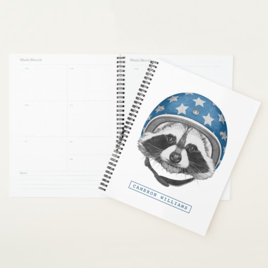 Raccoon Dareduivel | Jouw namen toevoegen Planner (Display)