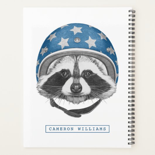 Raccoon Dareduivel | Jouw namen toevoegen Planner (Achterkant)