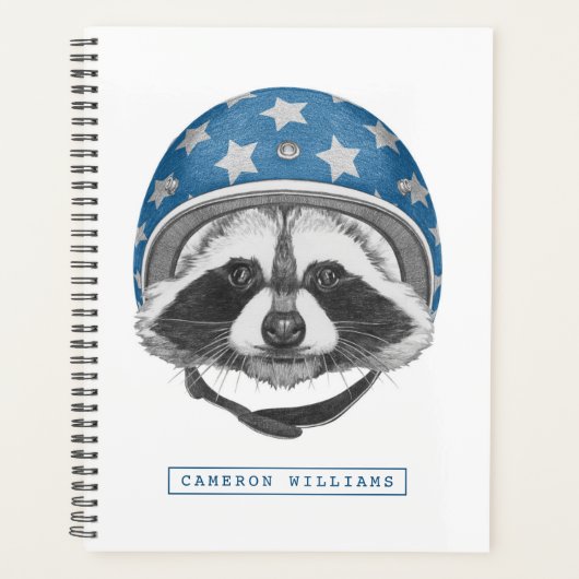 Raccoon Dareduivel | Jouw namen toevoegen Planner (Voorkant)