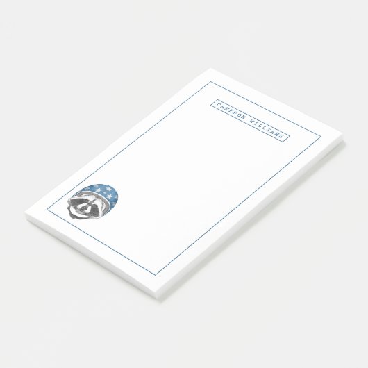 Raccoon Dareduivel | Jouw namen toevoegen Post-it® Notes (Schuin)