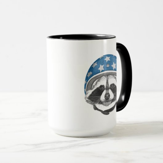 Raccoon Dareduivel Mok (Voorkant rechts)