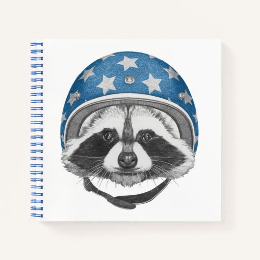 Raccoon Dareduivel Notitieboek (Voorkant)