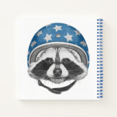 Raccoon Dareduivel Notitieboek (Achterkant)