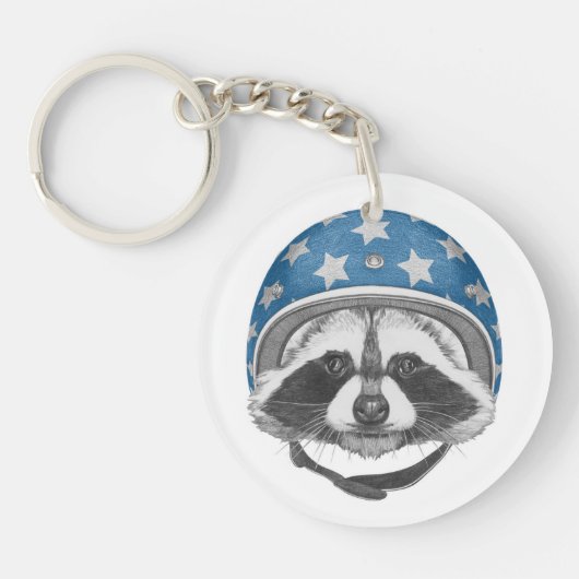 Raccoon Dareduivel Sleutelhanger (Voorkant)