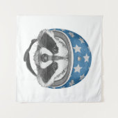 Raccoon Dareduivel Wandkleed (Voorkant (horizontaal))