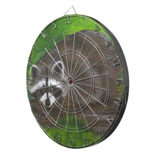 Raccoon Dartbord (Voorkant Rechts)