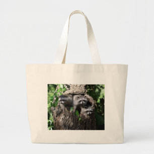 Raccoon - de drie amigos grote tote bag