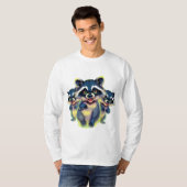 Raccoon design T-shirt 9 (Voorkant volledig)