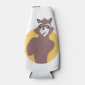 RACCOON DIE DENKT FLESJESKOELER (Voorkant)