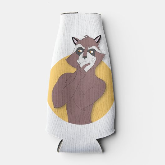 RACCOON DIE DENKT FLESJESKOELER (Voorkant)