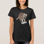 Raccoon die videospellen speelt Procyonidae Dieren T-shirt (Voorkant)