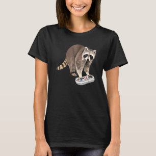 Raccoon die videospellen speelt Procyonidae Dieren T-shirt