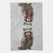 Raccoon Dier Natuur Wildlife Art Theedoek (Verticaal)