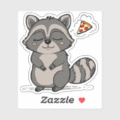 Raccoon Dream - Pizza! Sticker (Vel)