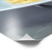 Raccoon Eating Spaghetti Foto Afdruk (Hoek)