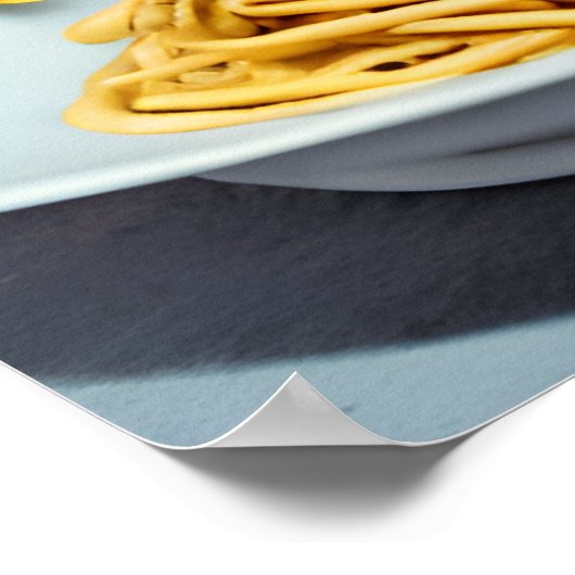 Raccoon Eating Spaghetti Poster (Hoek)