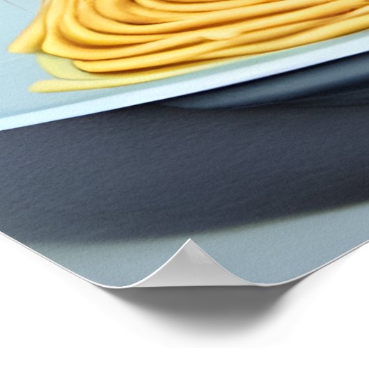 Raccoon Eating Spaghetti Poster (Hoek)