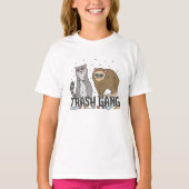 Raccoon en Possum Schattig Trash Gang T-shirt (Voorkant)