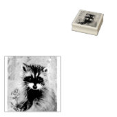 RACCOON- EN STROOMSTAMP RUBBERSTEMPEL (Gestempeld)