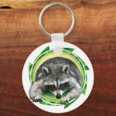 Raccoon Face Sleutelhanger (Voorkant)