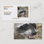 Raccoon Face Visitekaartje (Voorkant / Achterkant)