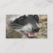 Raccoon Face Visitekaartje (Achterkant)