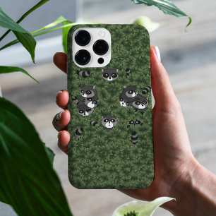 Raccoon Familie in een Struik Case-Mate iPhone Case