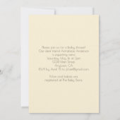 Raccoon Family Twins Boho Baby shower Kaart (Achterkant)