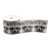 Raccoon Figuur Ribbon Satijnen Lint (Spoel)