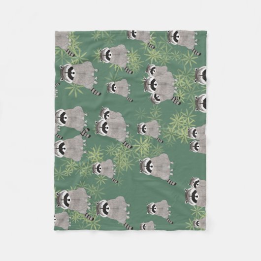 Raccoon Fleece Blanket (Voorkant)
