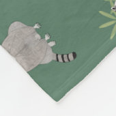 Raccoon Fleece Blanket Deken (Hoek)
