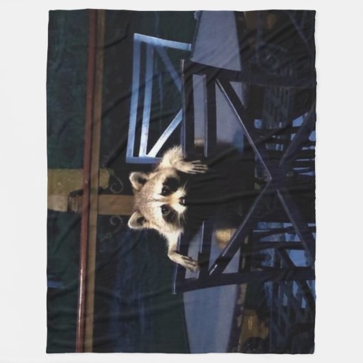 RACCOON FLEECE DEKEN (Voorkant)