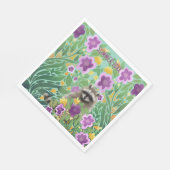Raccoon Floral Summer Servet (Hoek)