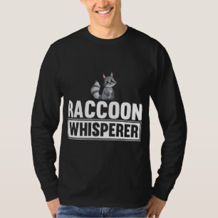 Raccoon fluisteraar grappig wasbeer lover cadeau i t-shirt