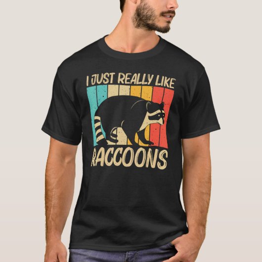 Raccoon For Men Women Common Raccoon  1 T-shirt (Voorkant)