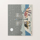 Raccoon.Fox.Magpie 2Hanukkah 11x14 Puzzle Legpuzzel (Verticaal)