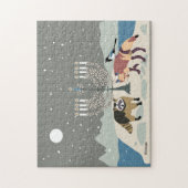 Raccoon.Fox.Magpie Hanukkah 11x14 Puzzle Legpuzzel (Verticaal)