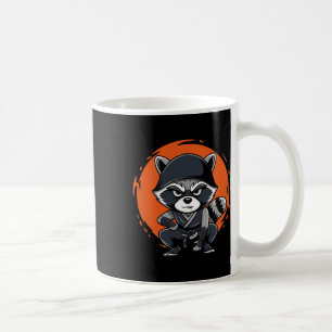 Raccoon Funny Karate Design Kostuumdieren Koffiemok