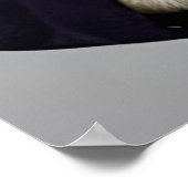 Raccoon Gentleman in een pak wandkunst Poster (Hoek)