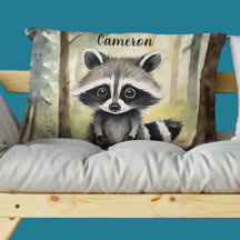 Raccoon gepersonaliseerd bos
