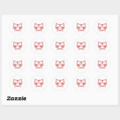 Raccoon Gezicht Sticker (Vel)