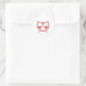 Raccoon Gezicht Sticker (Tas)