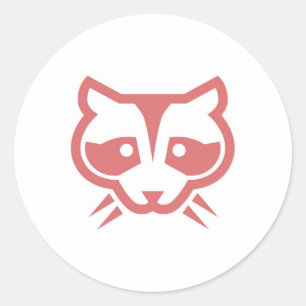 Raccoon Gezicht Sticker