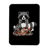 Raccoon Gift Women Meditation Yoga Raccoon Magneet (Verticaal)